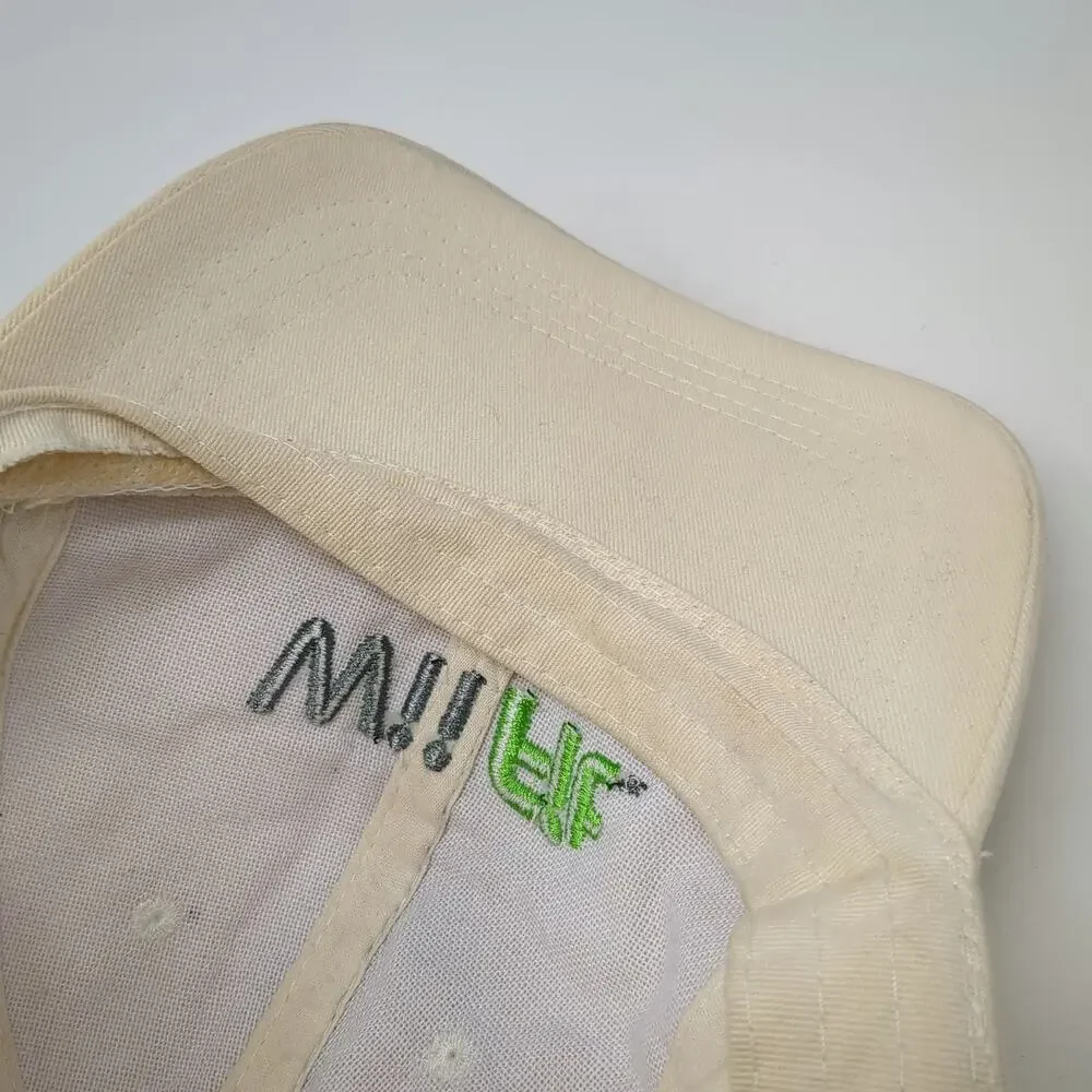 BDA Baseball Cap Beige Wii Fit Slideback Nintendo Video Game Logo Hat Vintage